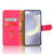 Samsung Galaxy S24+ 5G Skin Feel Magnetic Flip Leather Phone Case - Rose Red