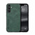 Samsung Galaxy S24+ 5G Skin Feel Magnetic Leather Back Phone Case - Green