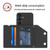 Samsung Galaxy S24+ 5G Skin Feel PU + TPU + PC Card Slots Phone Case - Black