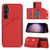 Samsung Galaxy S24+ 5G Skin Feel PU + TPU + PC Card Slots Phone Case - Red