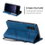 Samsung Galaxy S24+ 5G Skin Feel Splicing Horizontal Flip Leather Phone Case - Blue