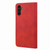 Samsung Galaxy S24+ 5G Skin Feel Splicing Leather Phone Case - Red