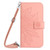 Samsung Galaxy S24+ 5G Skin Feel Sun Flower Embossed Flip Leather Phone Case with Lanyard - Pink