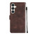 Samsung Galaxy S24+ 5G Skin-feel Embossed Leather Phone Case - Brown