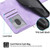 Samsung Galaxy S24+ 5G Skin-feel Flowers Embossed Wallet Leather Phone Case - Purple