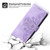 Samsung Galaxy S24+ 5G Skin-feel Flowers Embossed Wallet Leather Phone Case - Purple
