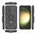Samsung Galaxy S24+ 5G Sliding Camshield TPU + PC Shockproof Phone Case with Holder - Black