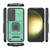 Samsung Galaxy S24+ 5G Sliding Camshield TPU + PC Shockproof Phone Case with Holder - Green