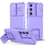 Samsung Galaxy S24+ 5G Stereoscopic Holder Sliding Camshield Phone Case - Purple