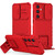 Samsung Galaxy S24+ 5G Stereoscopic Holder Sliding Camshield Phone Case - Red