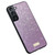 Samsung Galaxy S24+ 5G SULADA Glittery TPU + Handmade Leather Phone Case - Purple