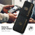 Samsung Galaxy S24+ 5G Suteni H02 Litchi Leather Card Wallet Stand Back Phone Case - Black