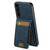 Samsung Galaxy S24+ 5G Suteni H03 Litchi Leather Card Bag Stand Back Phone Case - Blue