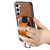 Samsung Galaxy S24+ 5G Suteni H13 Card Wallet Wrist Strap Holder PU Phone Case - Brown