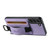 Samsung Galaxy S24+ 5G Suteni H13 Litchi Leather Wrist Strap Wallet Back Phone Case - Purple