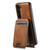Samsung Galaxy S24+ 5G Suteni H15 MagSafe Oil Eax Leather Detachable Wallet Back Phone Case - Khaki