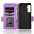 Samsung Galaxy S24+ 5G Symmetrical Triangle Leather Phone Case - Purple