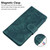 Samsung Galaxy S24+ 5G Tiger Embossing Pattern Flip Leather Phone Case - Green