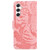 Samsung Galaxy S24+ 5G Tiger Embossing Pattern Flip Leather Phone Case - Pink