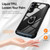Samsung Galaxy S24+ 5G TPU + PC Lens Protection Phone Case with Ring Holder - Black