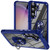 Samsung Galaxy S24+ 5G TPU + PC Lens Protection Phone Case with Ring Holder - Blue