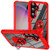 Samsung Galaxy S24+ 5G TPU + PC Lens Protection Phone Case with Ring Holder - Red