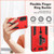 Samsung Galaxy S24+ 5G Variety Brave Armor Finger Loop Holder Phone Case - Red