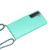 Samsung Galaxy S24+ 5G Wheat Straw Material + TPU Phone Case with Lanyard - Green