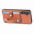 Samsung Galaxy S24+ 5G Wristband Kickstand Wallet Back Phone Case with Tool Knife - Brown