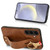 Samsung Galaxy S24+ 5G Wristband Leather Back Phone Case - Brown