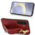 Samsung Galaxy S24+ 5G Wristband Leather Back Phone Case - Red