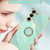 Samsung Galaxy S24+ 5G XINLI Straight Edge 6D Electroplate TPU Phone Case with Ring Holder - Mint Green