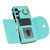 Samsung Galaxy S24+ 5G YM007 Ring Holder Card Bag Skin Feel Phone Case - Green