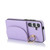 Samsung Galaxy S24+ 5G YM007 Ring Holder Card Bag Skin Feel Phone Case - Purple