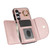 Samsung Galaxy S24+ 5G YM007 Ring Holder Card Bag Skin Feel Phone Case - Rose Gold