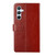 Samsung Galaxy S24+ 5G Y-shaped Pattern Flip Leather Phone Case - Brown