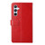 Samsung Galaxy S24+ 5G Y-shaped Pattern Flip Leather Phone Case - Red