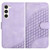 Samsung Galaxy S24+ 5G YX0060 Elephant Head Embossed Phone Leather Case with Lanyard - Light Purple