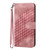 Samsung Galaxy S24+ 5G YX0060 Elephant Head Embossed Phone Leather Case with Lanyard - Pink