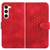 Samsung Galaxy S24+ 5G YX0060 Elephant Head Embossed Phone Leather Case with Lanyard - Red
