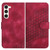 Samsung Galaxy S24+ 5G YX0060 Elephant Head Embossed Phone Leather Case with Lanyard - Rose Red