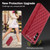 Samsung Galaxy S24+ 5G Zipper Multi-Card Wallet Rhombic Leather Phone Case - Red