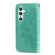 Samsung Galaxy S24+ 7-petal Flowers Embossing Leather Phone Case - Green