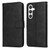 Samsung Galaxy S24+ Classic Calf Texture Flip Leather Phone Case - Black
