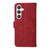 Samsung Galaxy S24+ Classic Calf Texture Flip Leather Phone Case - Red