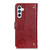 Samsung Galaxy S24+ Copper Buckle Nappa Texture Leather Phone Case - Wine Red