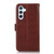 Samsung Galaxy S24+ Crazy Horse Top Layer Cowhide Leather Phone Case - Brown