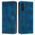 Samsung Galaxy S24+ Dream Triangle Leather Phone Case with Long Lanyard - Blue