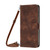 Samsung Galaxy S24+ Dream Triangle Leather Phone Case with Long Lanyard - Brown