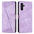 Samsung Galaxy S24+ Dream Triangle Leather Phone Case with Long Lanyard - Purple